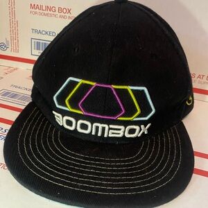 Grassroots Boom Box Mens Fitted Baseball Hat Size 7 1/8 Excellent Condition EUC